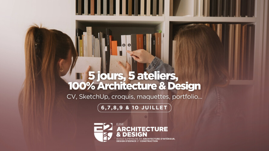 Image mise en avant de l'article 5 jours, 5 ateliers, une immersion 100% Architecture et Design