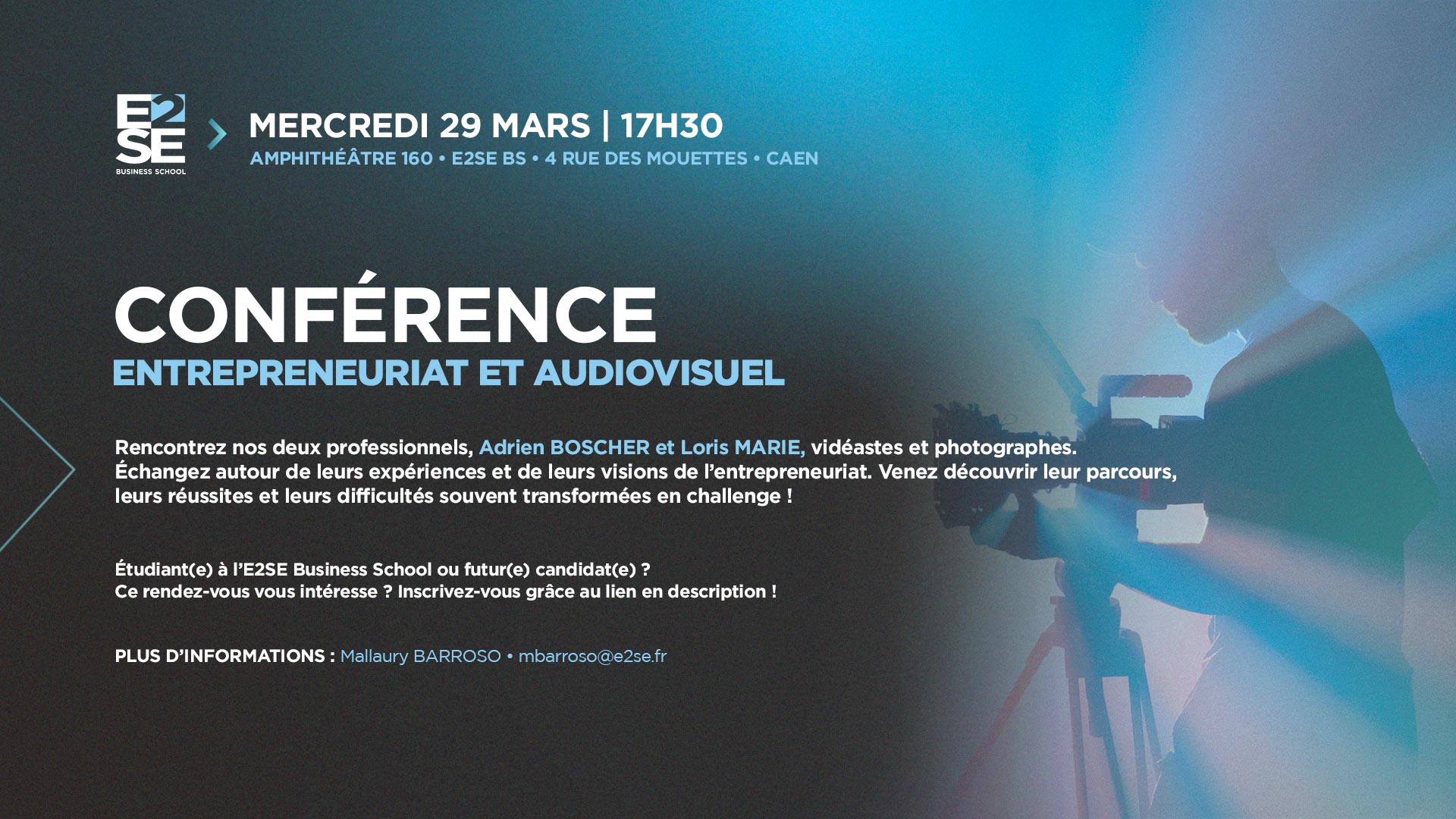 Image mise en avant de l'article CONFÉRENCE ENTREPRENEURIAT ET AUDIOVISUEL