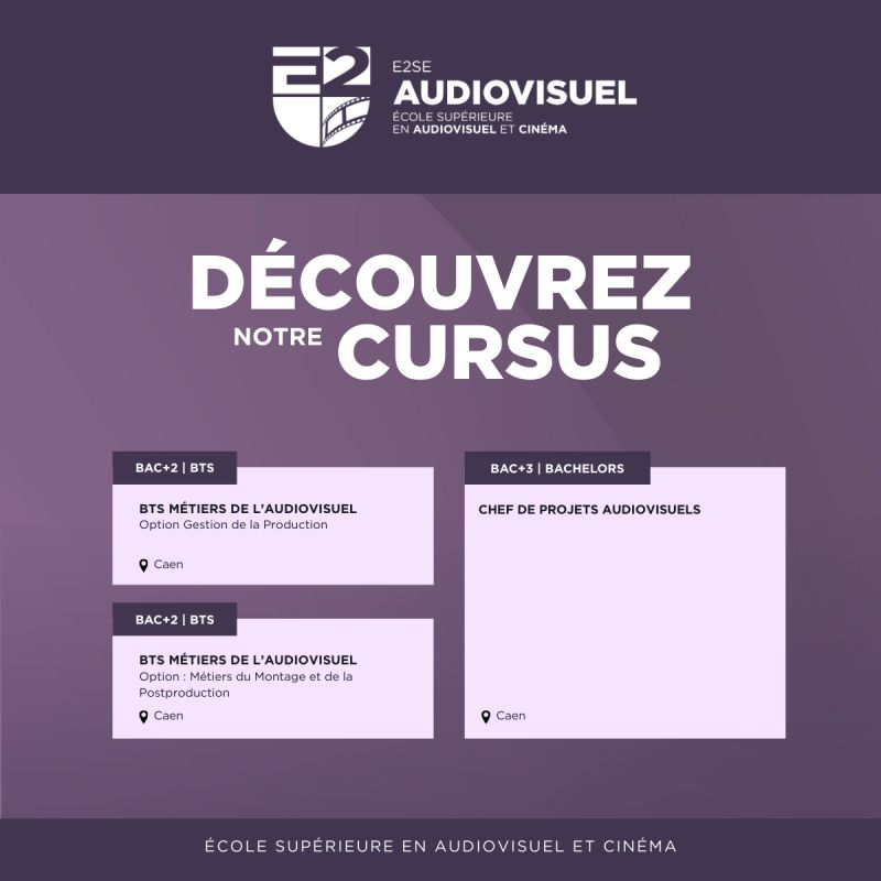 Image mise en avant de l'article E2SE Audiovisuel – Créez, produisez, réalisez.