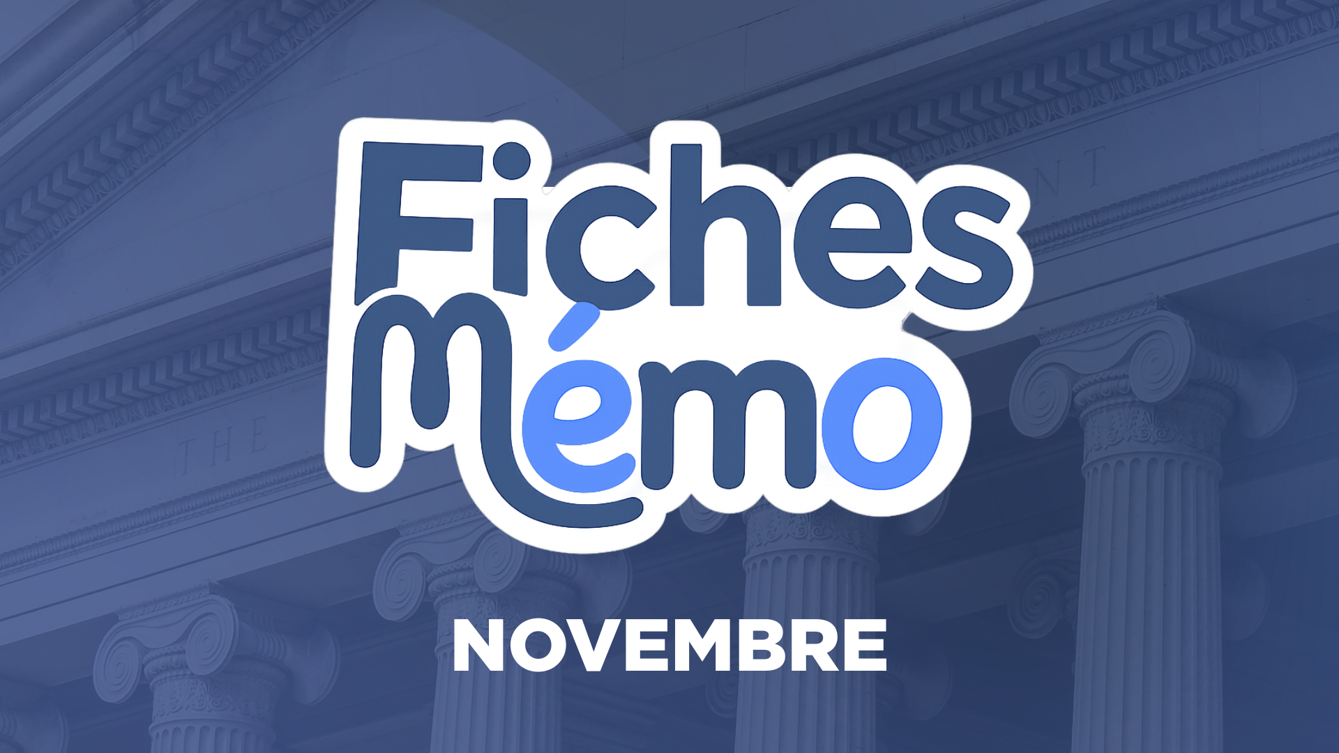 Image mise en avant de l'article Fiches mémo banca | Novembre
