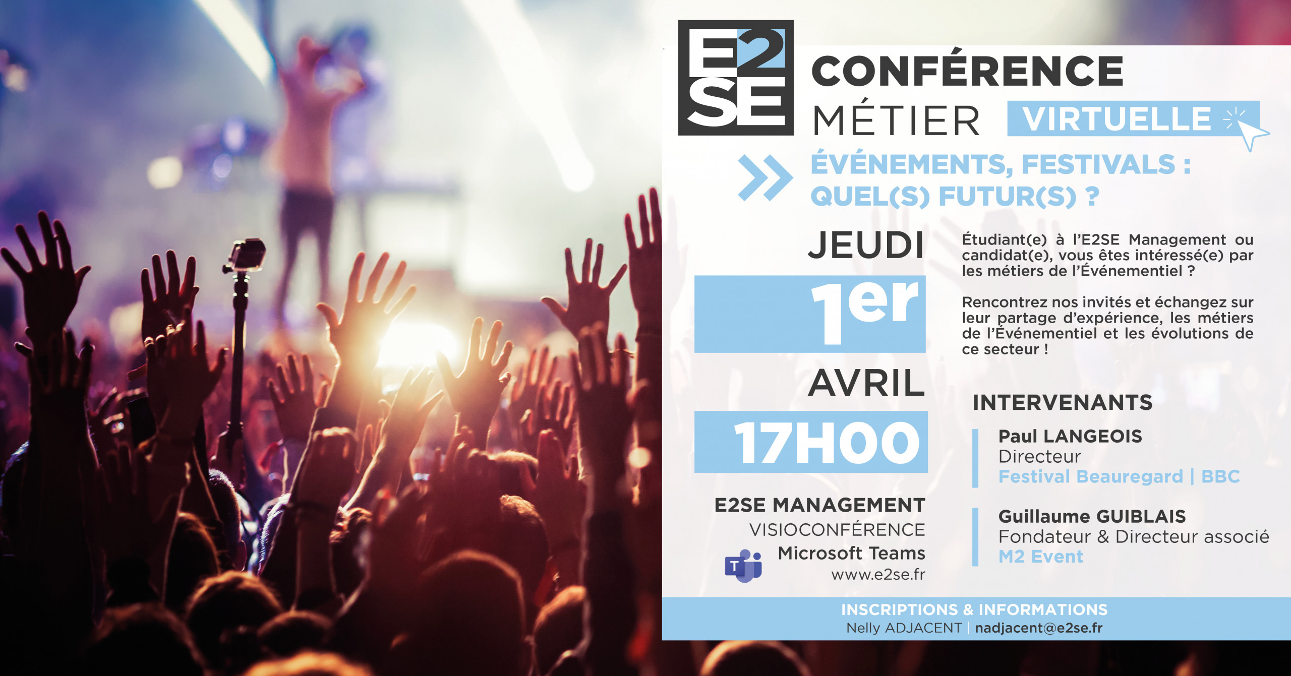 Image mise en avant de l'article CONFÉRENCE MÉTIER VIRTUELLE | ÉVÉNEMENTS, FESTIVALS : QUEL(S) FUTUR(S) ?