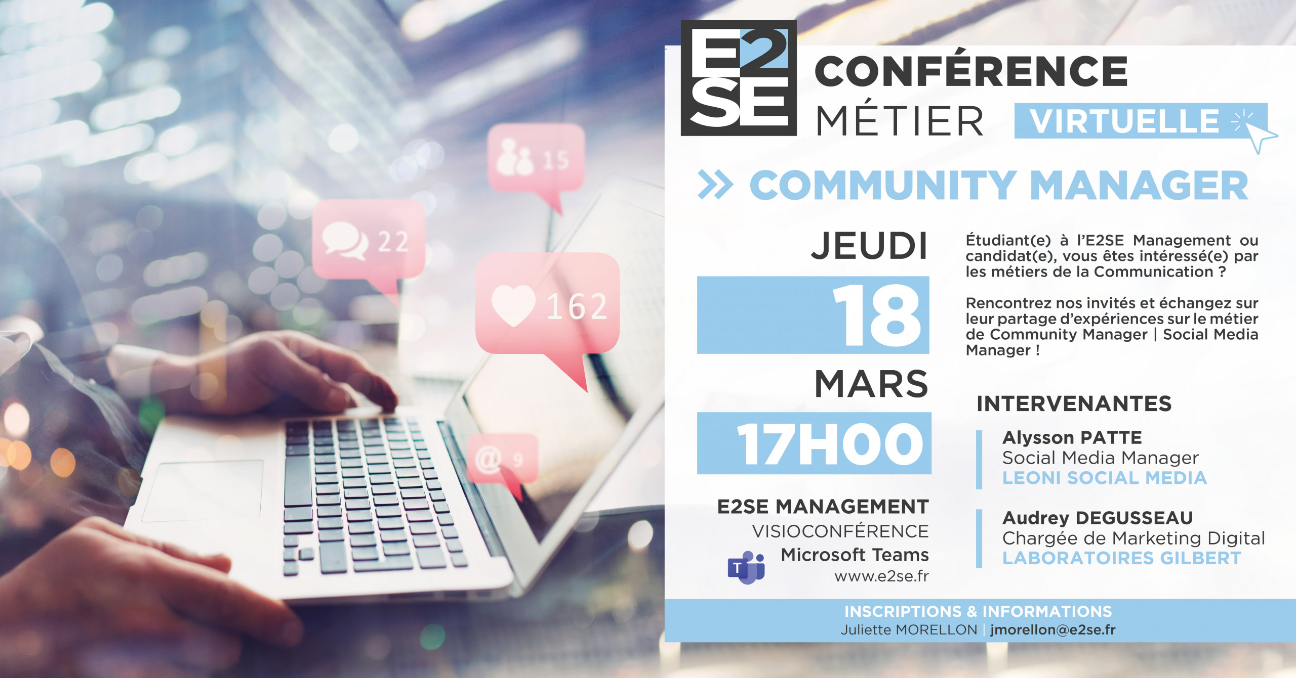 Image mise en avant de l'article CONFÉRENCE MÉTIER | COMMUNITY MANAGER