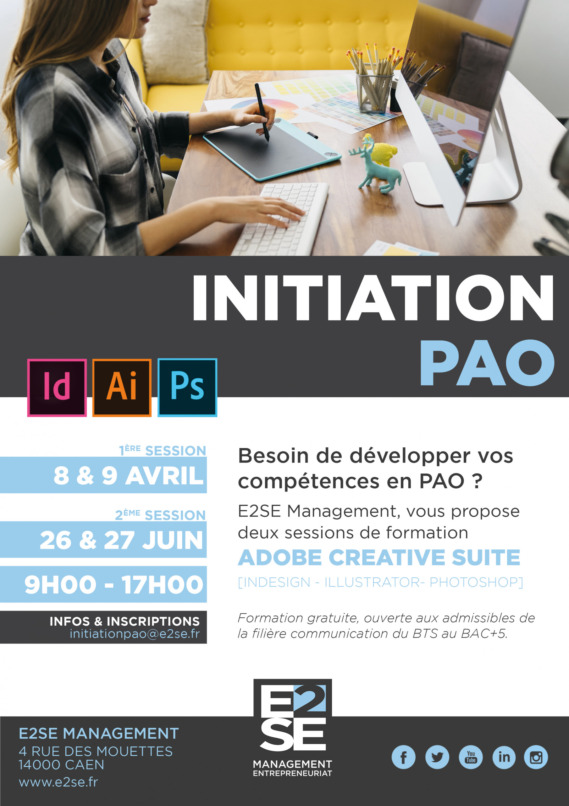 Image mise en avant de l'article Initiation gratuite PAO
