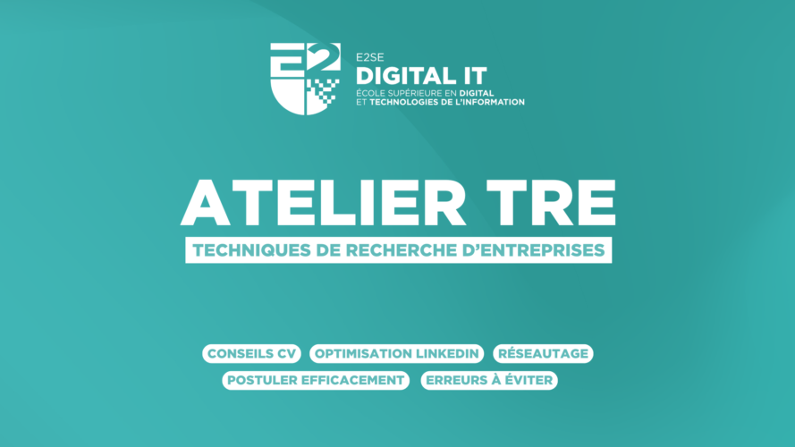 Image mise en avant de l'article Atelier TRE – E2SE Digital IT