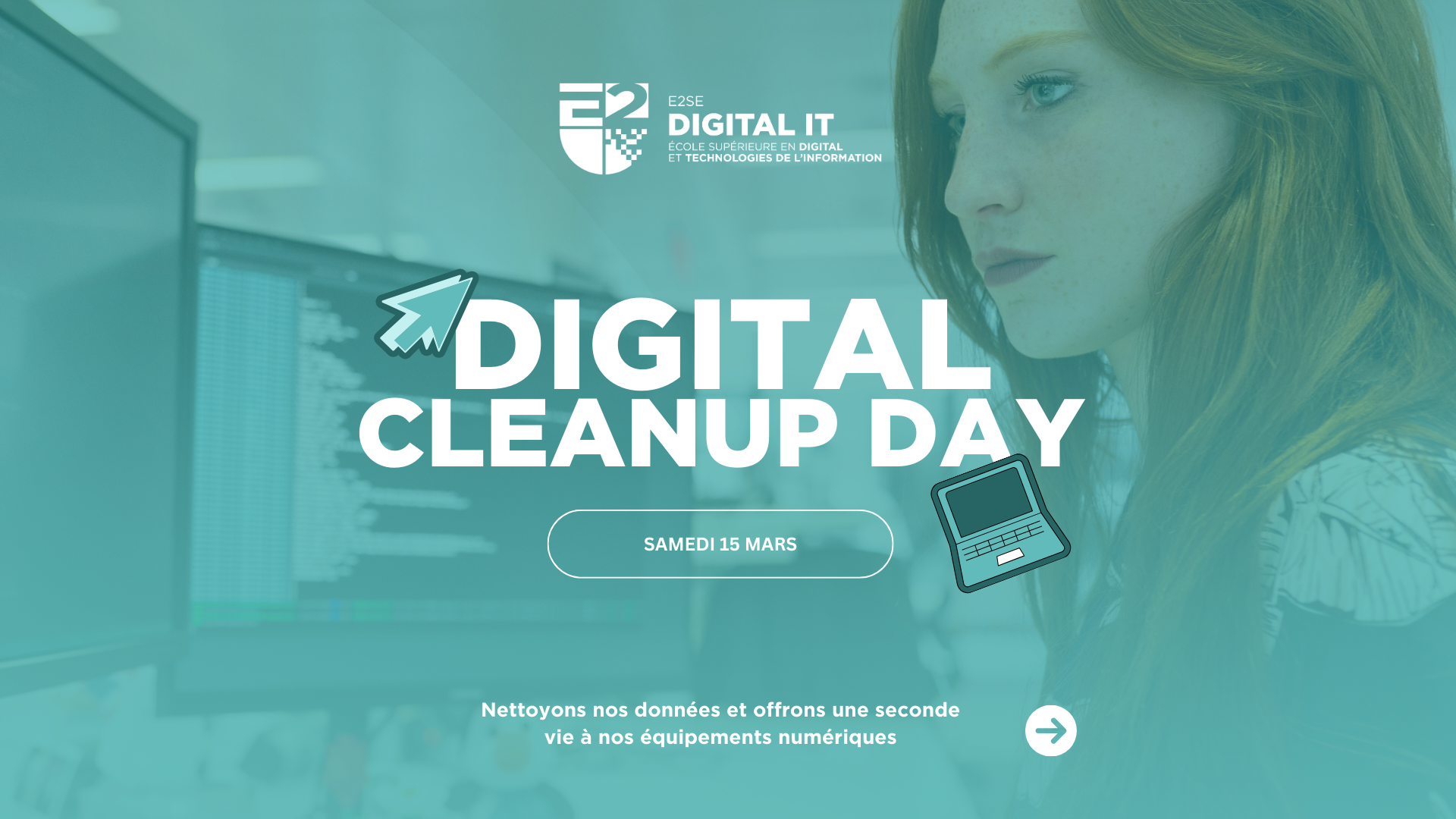 Image mise en avant de l'article Participez au Digital Clean Up Day avec E2SE Digital IT ! 
