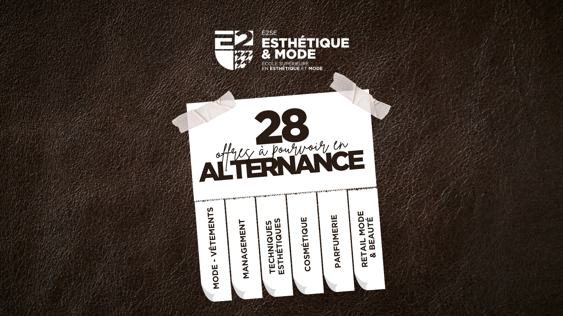 Image mise en avant de l'article Nos offres d&rsquo;alternance à l&rsquo;E2SE Esthétique et Mode