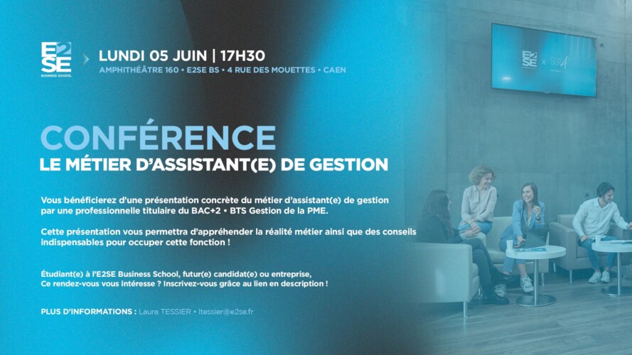 Image mise en avant de l'article CONFÉRENCE LE MÉTIER D&rsquo;ASSISTANT DE GESTION