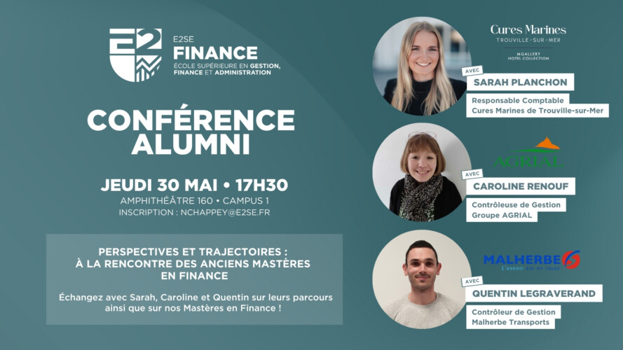 Image mise en avant de l'article E2SE FINANCE CONFÉRENCE ALUMNI
