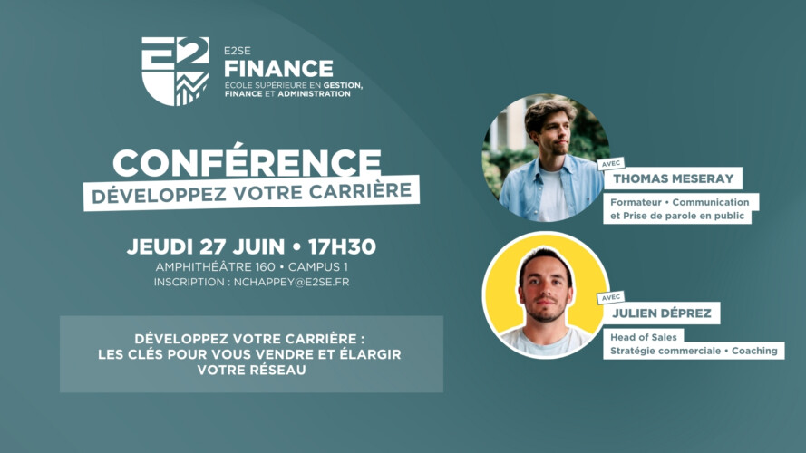 Image mise en avant de l'article CONFÉRENCE E2SE FINANCE CARRIÈRE