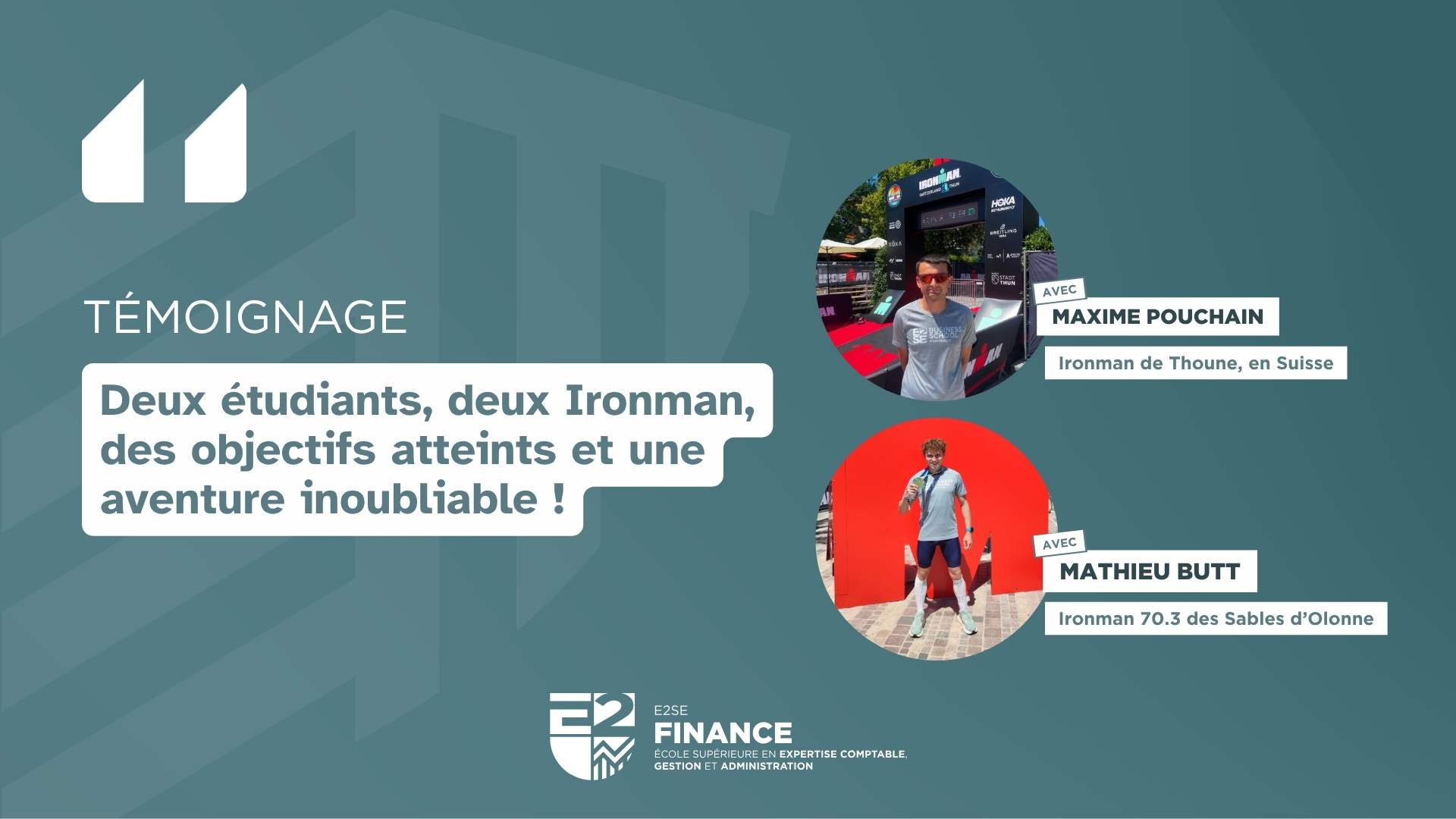 Image mise en avant de l'article Maxime et Mathieu objectif Ironman atteint