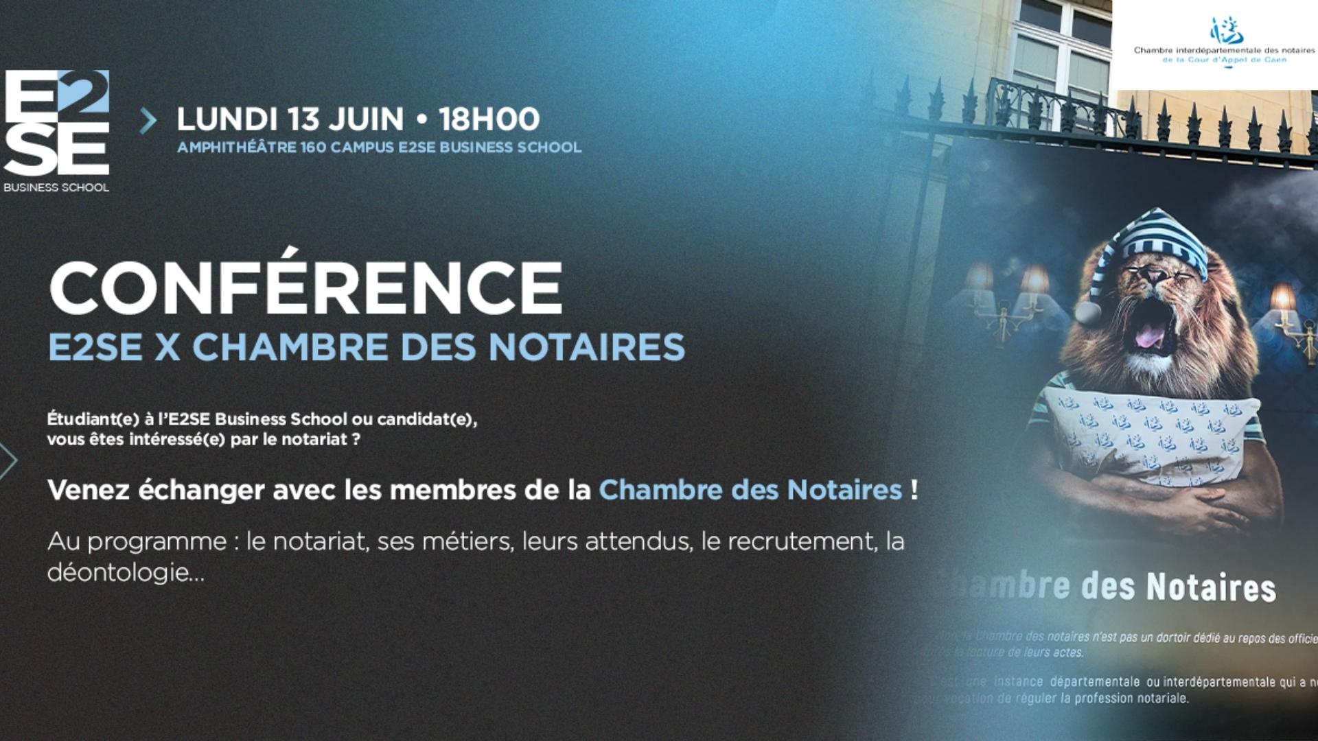 Image mise en avant de l'article CONFÉRENCE E2SE x CHAMBRE DES NOTAIRES￼