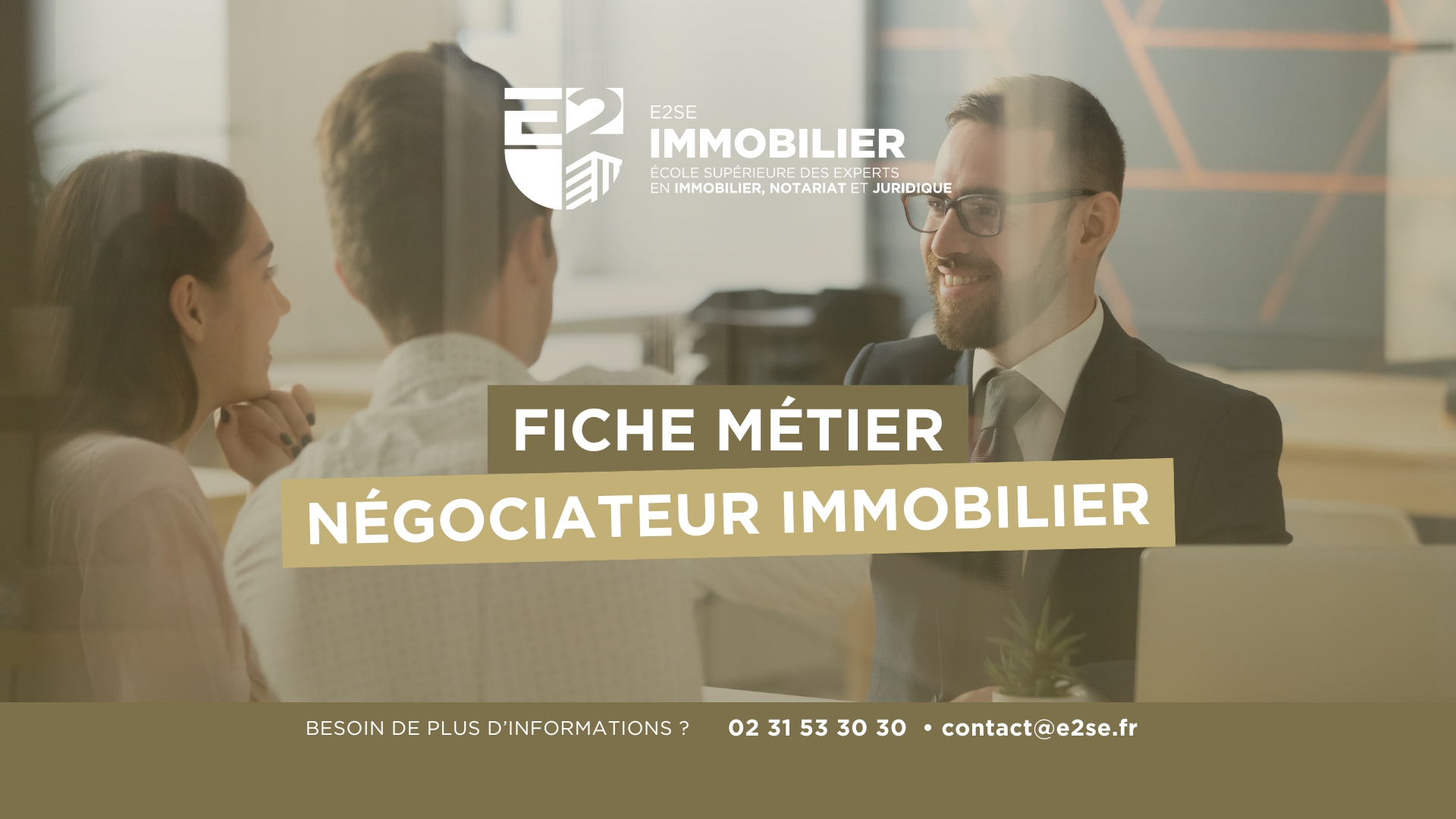 Image mise en avant de l'article FICHE MÉTIER : NÉGOCIATEUR IMMOBILIER