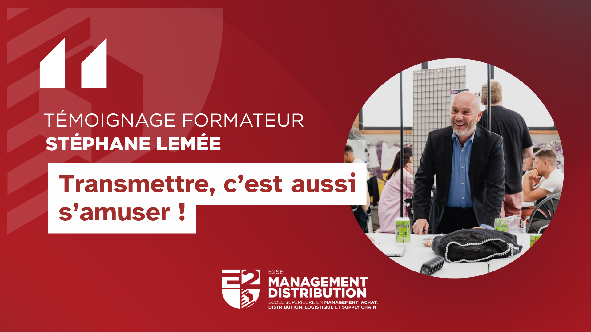 Image mise en avant de l'article Stéphane lemée, formateur à l&rsquo;e2se !