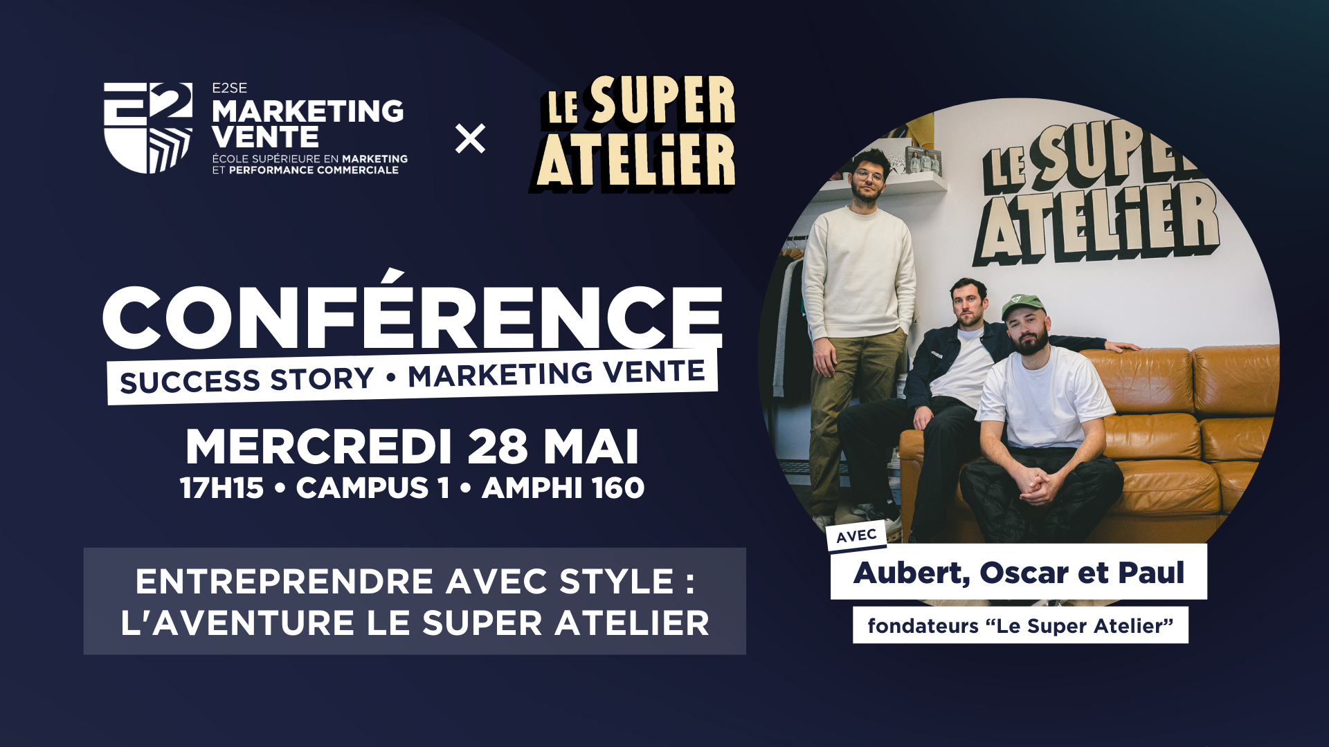 Image mise en avant de l'article CONFÉRENCE : Entreprendre avec style : l&rsquo;aventure Le Super Atelier