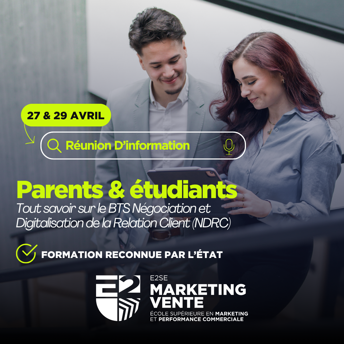 Image mise en avant de l'article Réunion parents & étudiants NDRC