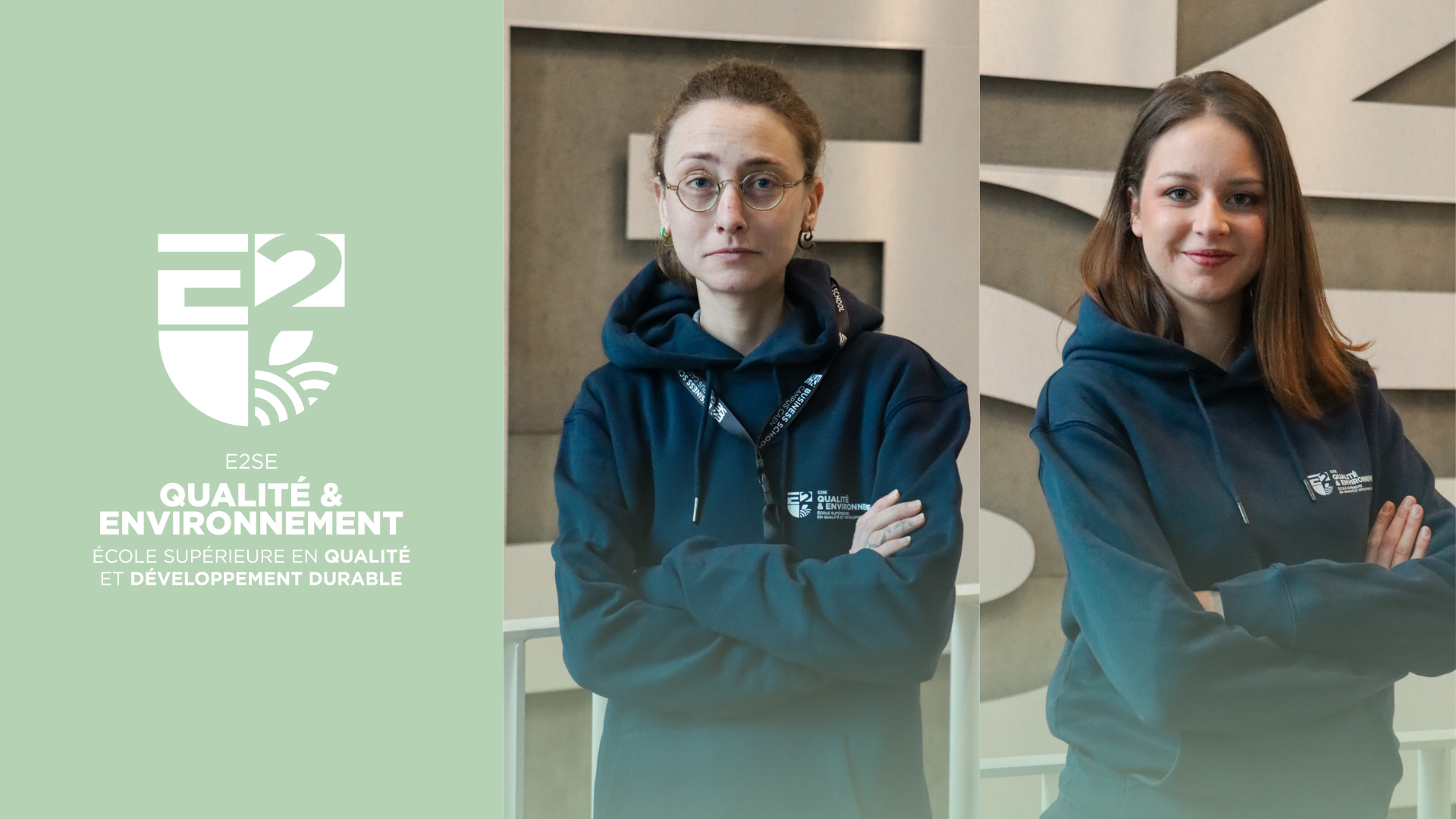 Image mise en avant de l'article ChloÉ Mercier & Elodie Hebert, Ambassadrices de l’E2SE Qualité & Environnement