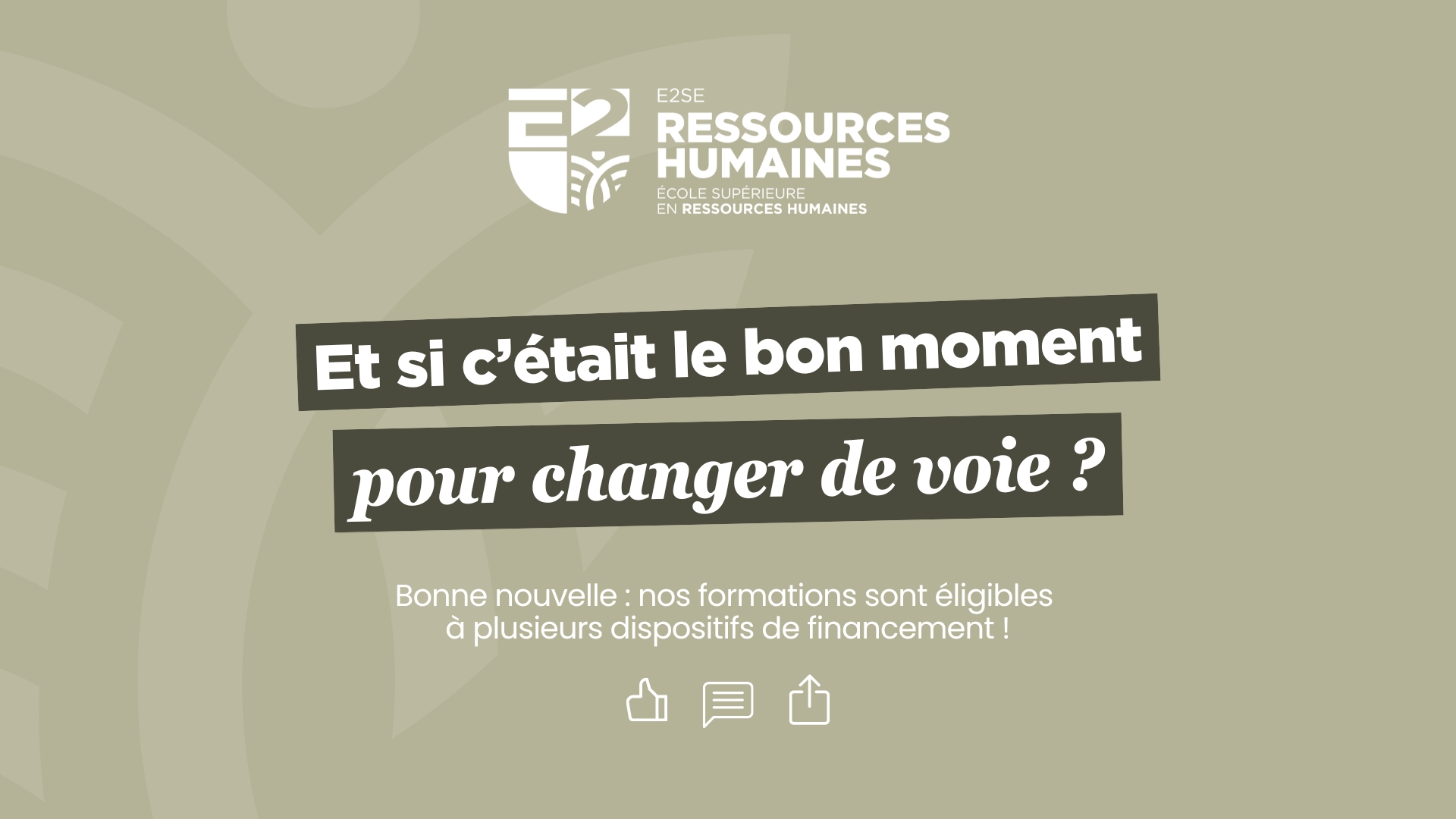 Image mise en avant de l'article Et si c&rsquo;était le bon moment pour changer de voie ?