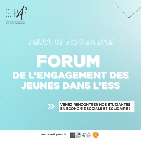 Image mise en avant de l'article FORUM ENGAGEMENT DES JEUNES – ÉCONOMIE SOCIALE & SOLIDAIRE