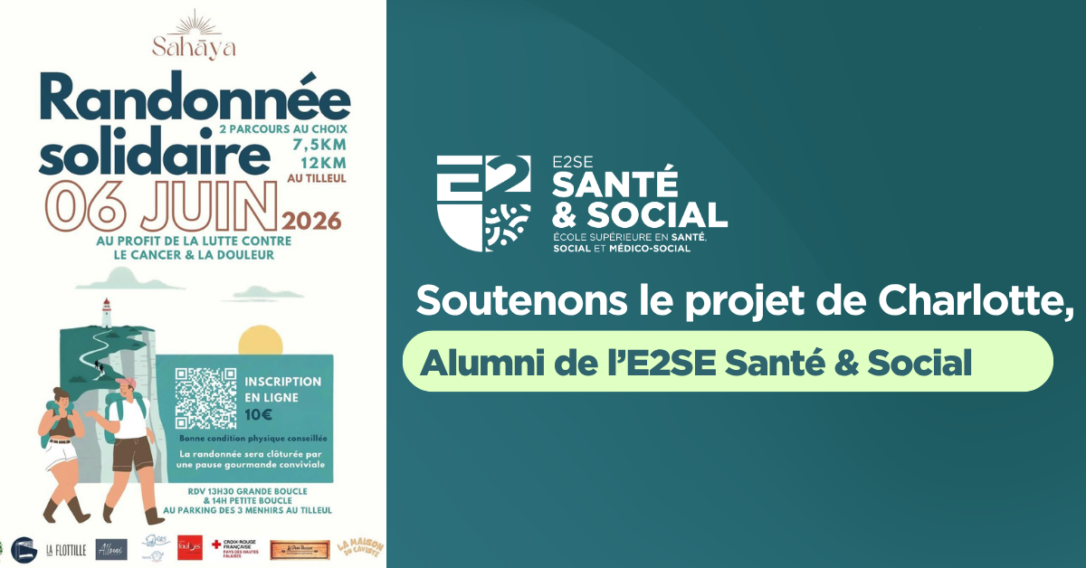 Image mise en avant de l'article alumni santé & social, soutenons charlotte !