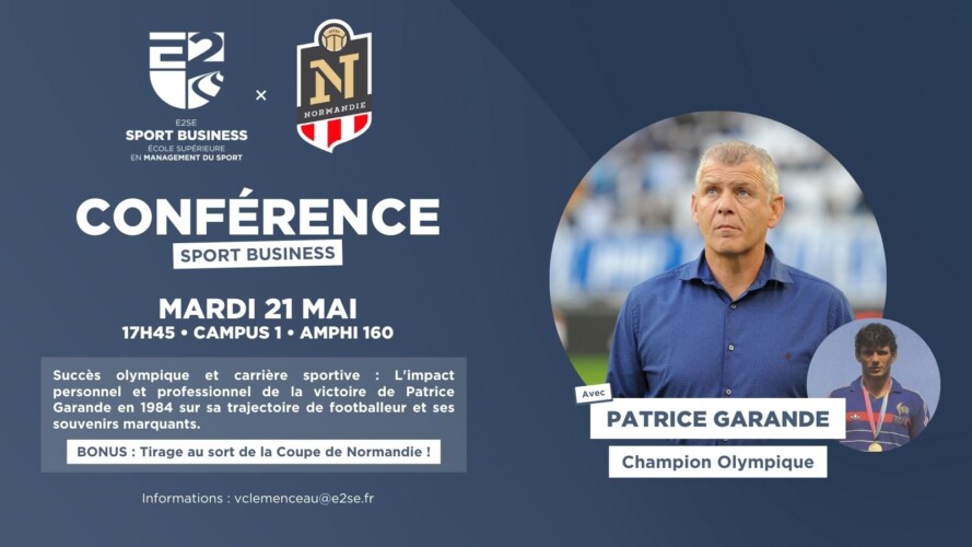Image mise en avant de l'article [ CONFÉRENCE SPORT BUSINESS • PATRICE GARANDE RACONTE SES JEUX ] ⚽️🏆